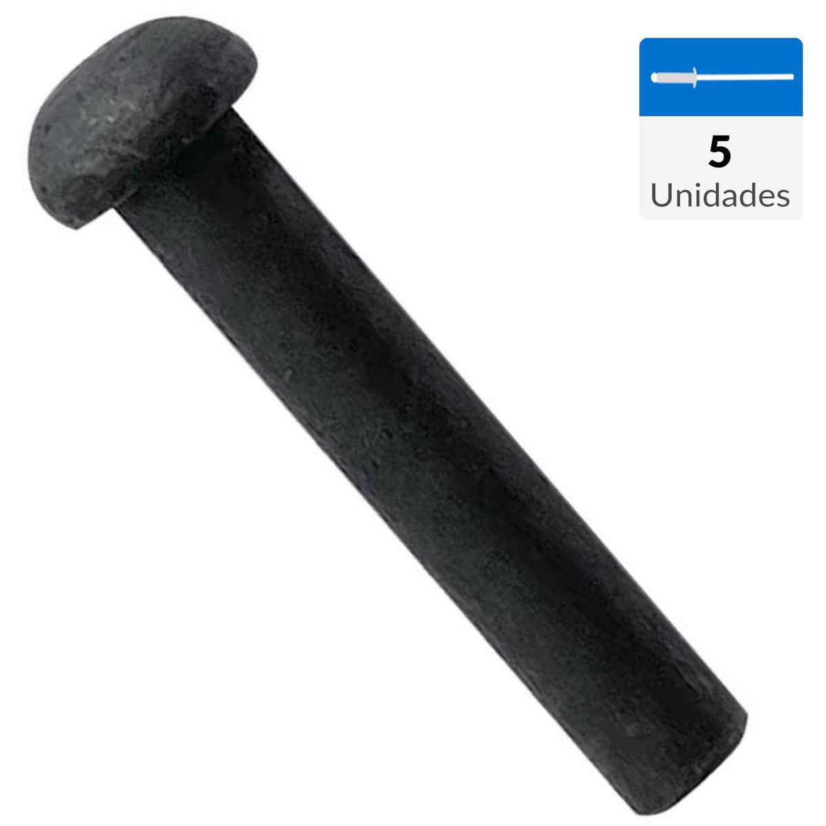 MAMUT - Remache fierro cabeza redonda 3/16 x 1 1/4 5 unid