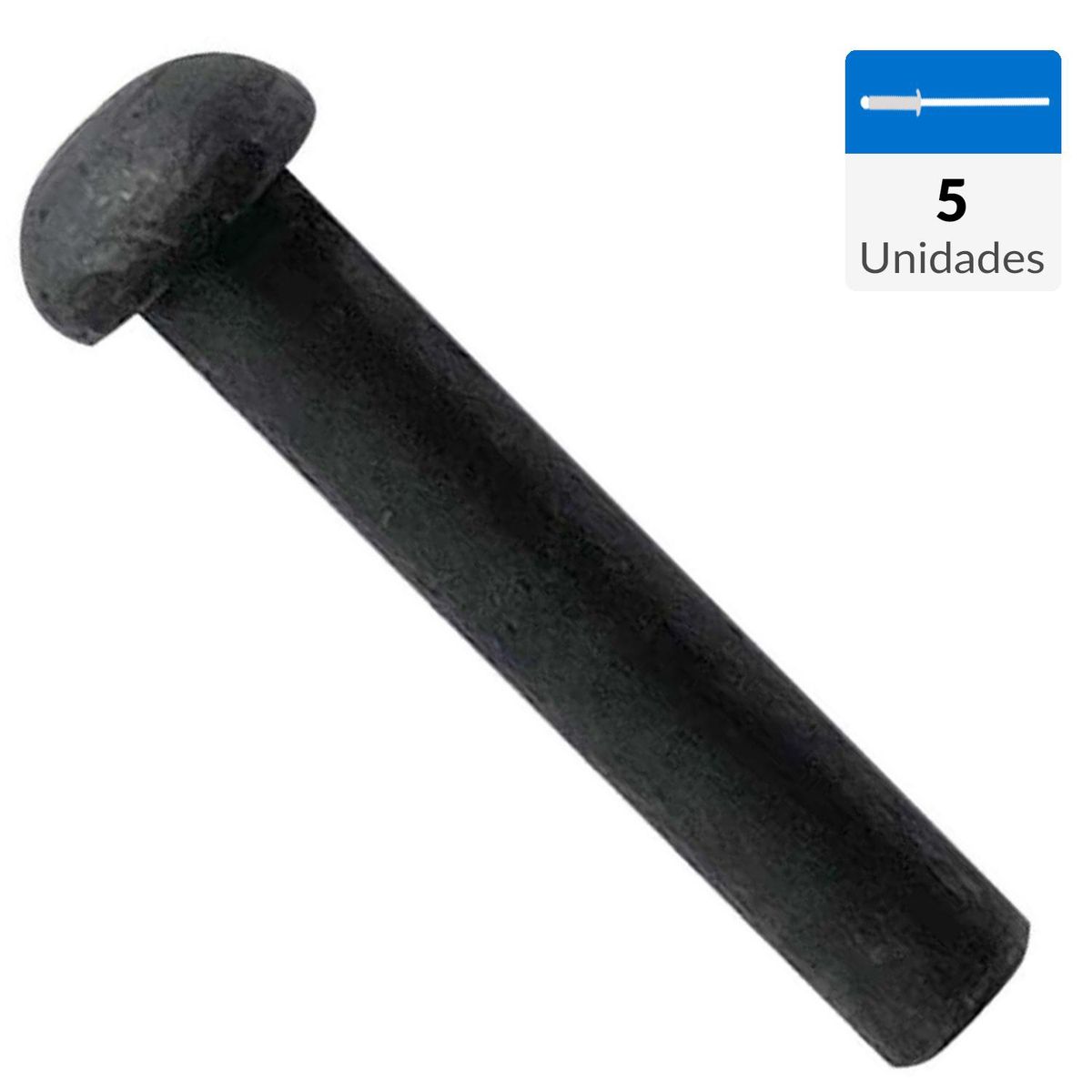MAMUT - Remache fierro cabeza redonda 3/16 x 3/4 5 unid