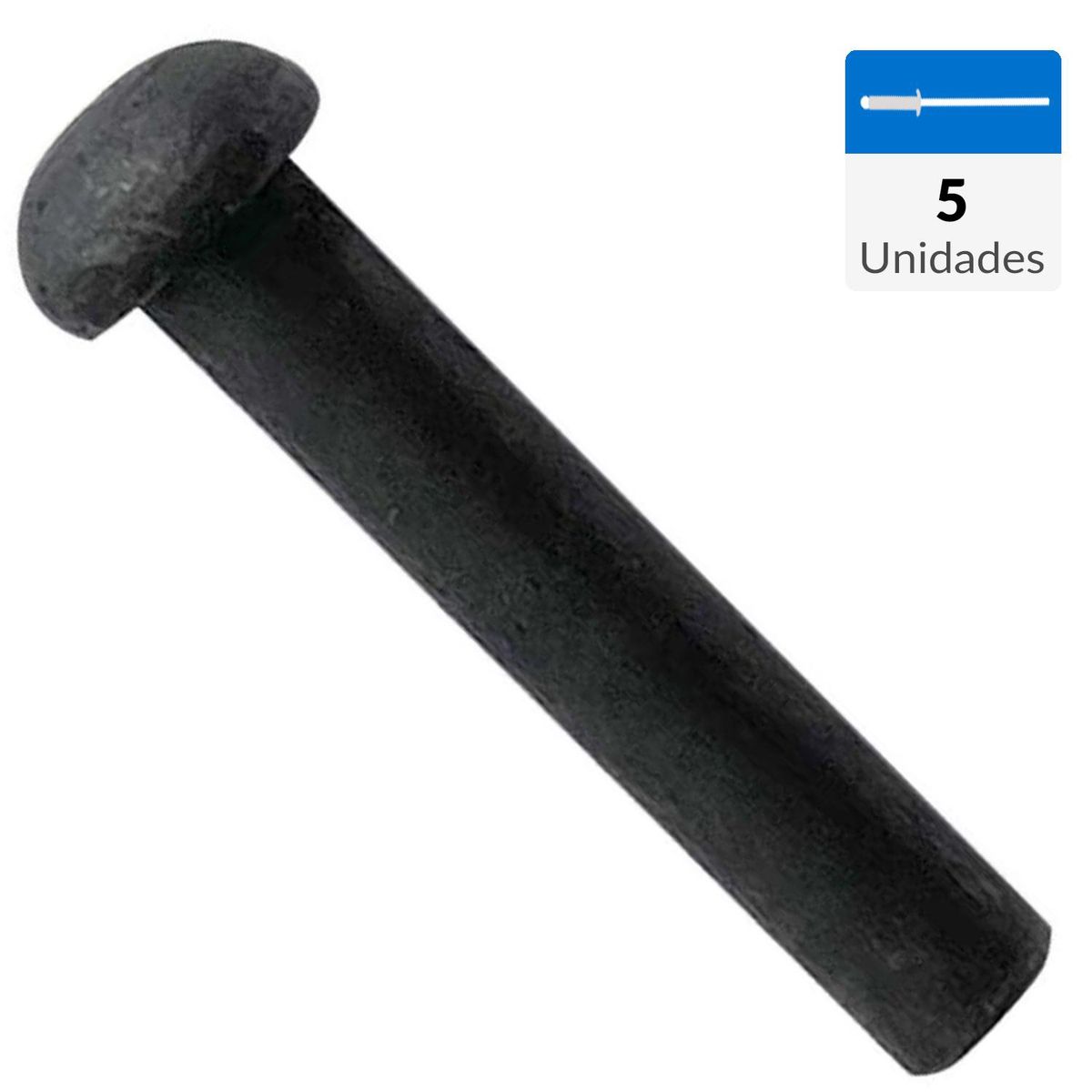 MAMUT - Remache fierro cabeza redonda 1/8 x 1/2 5 unid