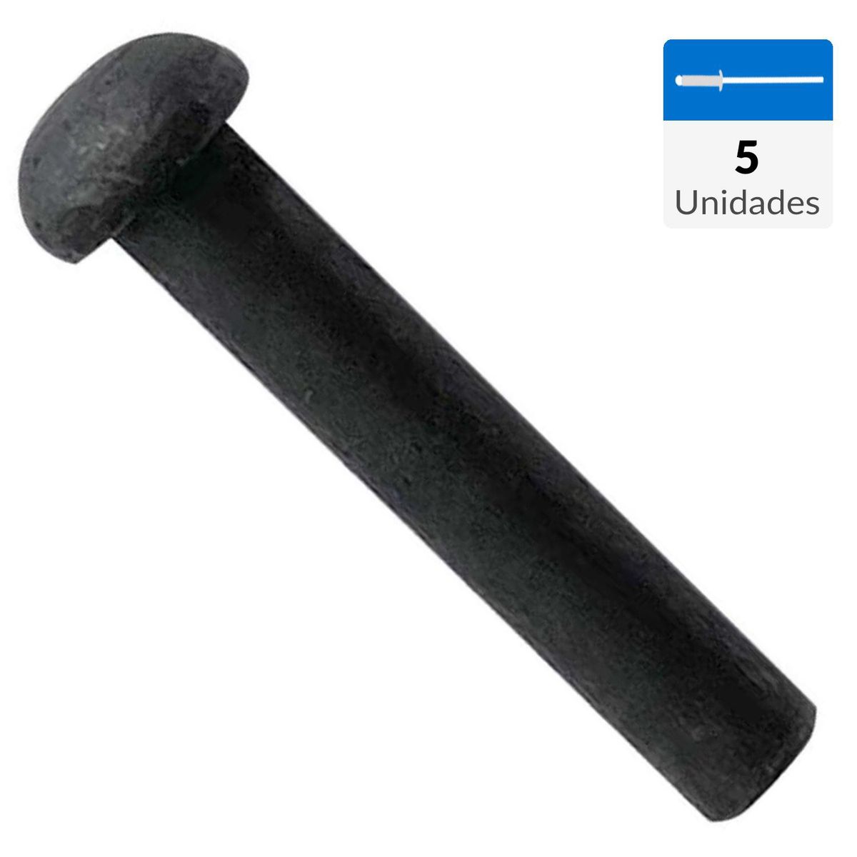 MAMUT - Remache fierro cabeza redonda 1/8 x 1/4 5 unid