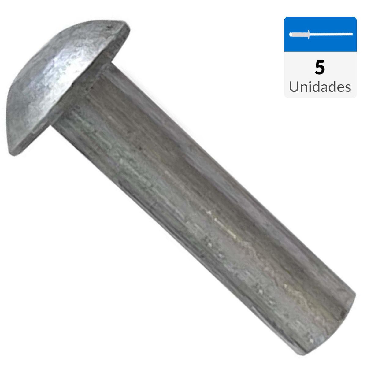 MAMUT - Remache aluminio cabeza redonda M5 x 25 mm 5 unid