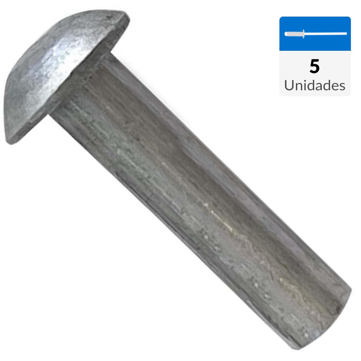MAMUT - Remache aluminio cabeza redonda M6 x 16 mm 5 unid