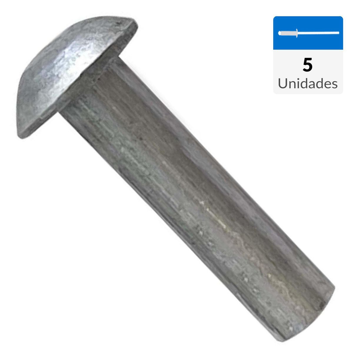 MAMUT - Remache aluminio cabeza redonda M4 x 19 mm 5 unid