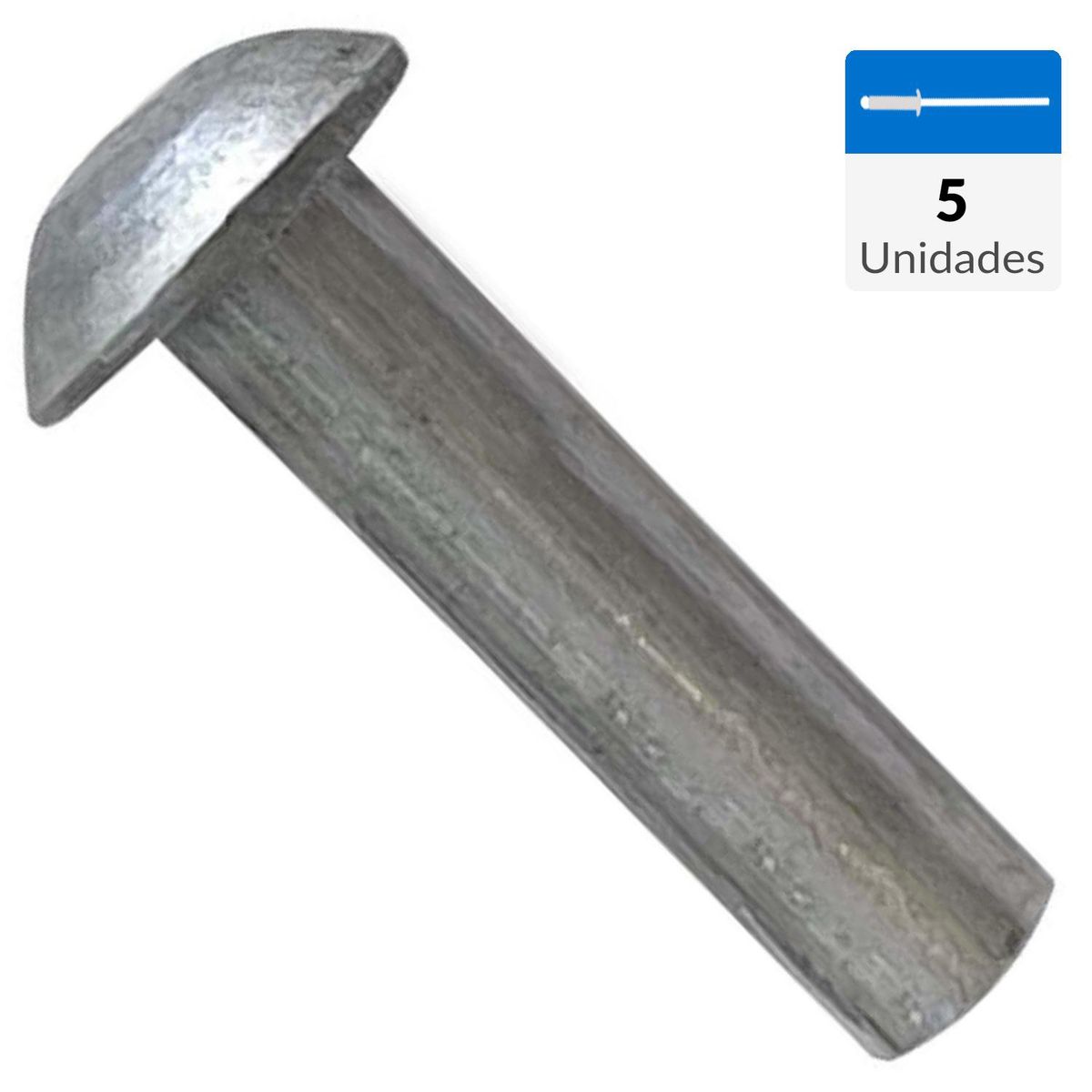 MAMUT - Remache aluminio cabeza redonda M4 x 10 mm 5 unid