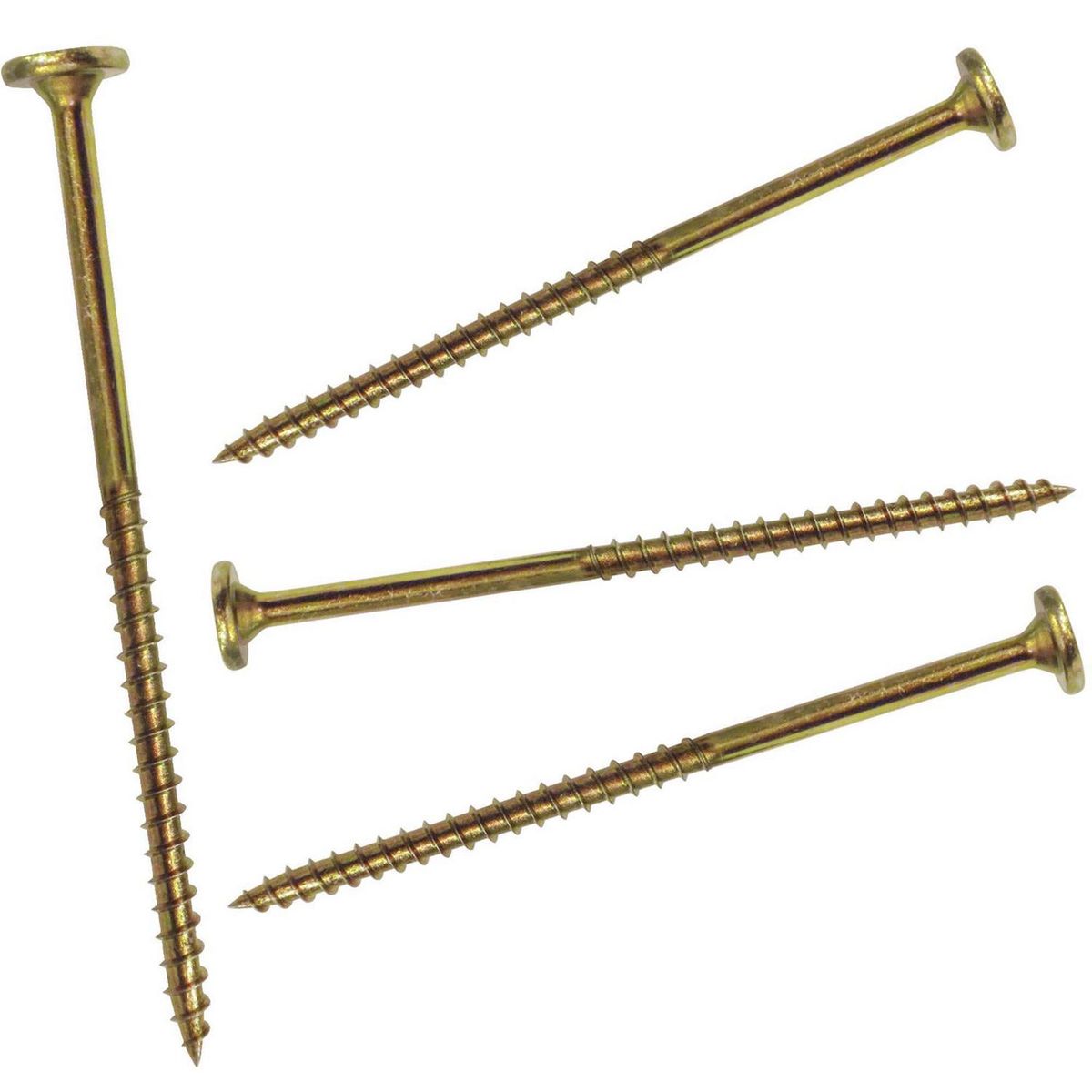 MAMUT - Perno cabeza moneda ranura tork 1/4 x 6" zinc. Amarillo 4 unid