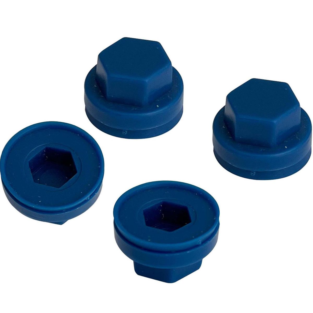 MAMUT - Gorro para tornillo hexagonal de hdpe 5/16 azul 4 unid
