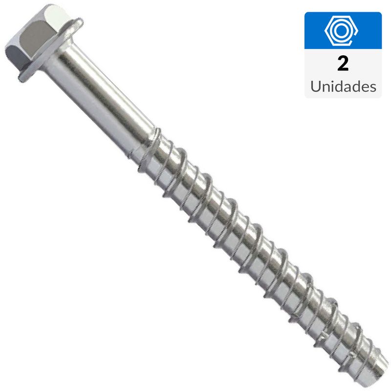 MAMUT - Perno para hormigon antisismico M10 x 100 mm zincado  2 unid