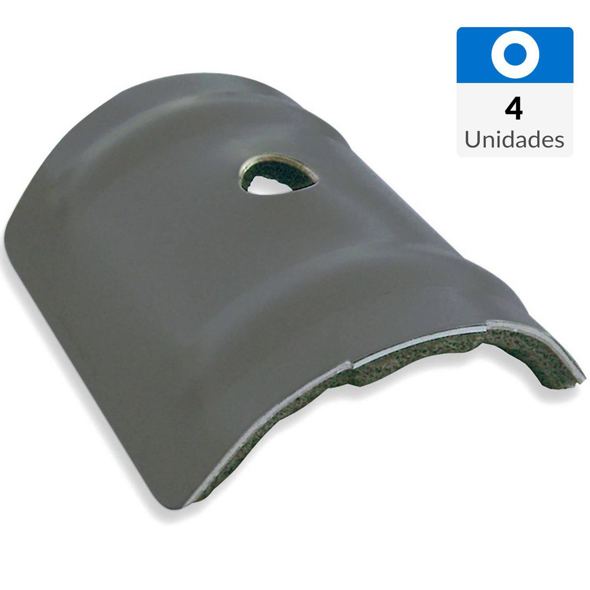 MAMUT - Golilla curva acero y epdm 6.5 gris 4 unid