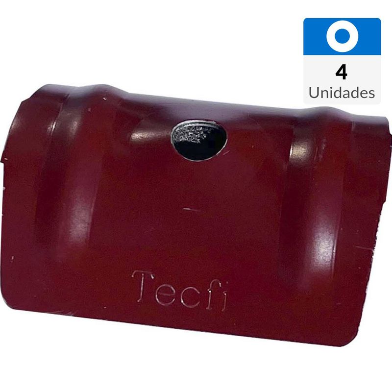 MAMUT - Golilla curva acero y epdm 6.5 rojo 4 unid
