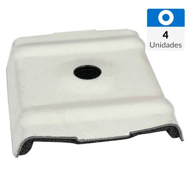 Golilla tipo k-35. acero y epdm 6.5 blanca 4 unid