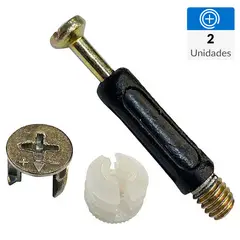 MAMUT - Kit tuerca + conector largo 40 mm 2 unid