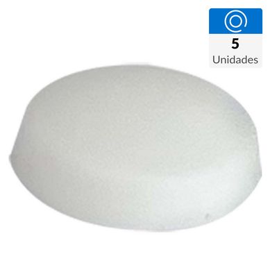 Tapon para tornillo hexagonal pvc 14.5 mm blanco 5 unid