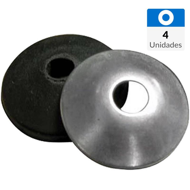 MAMUT - Golila de acero con pvc # 12 x 35 mm galvanizada 4 unid