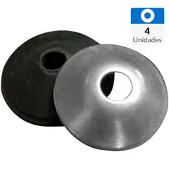 MAMUT - Golila de acero con pvc # 12 x 35 mm galvanizada 4 unid