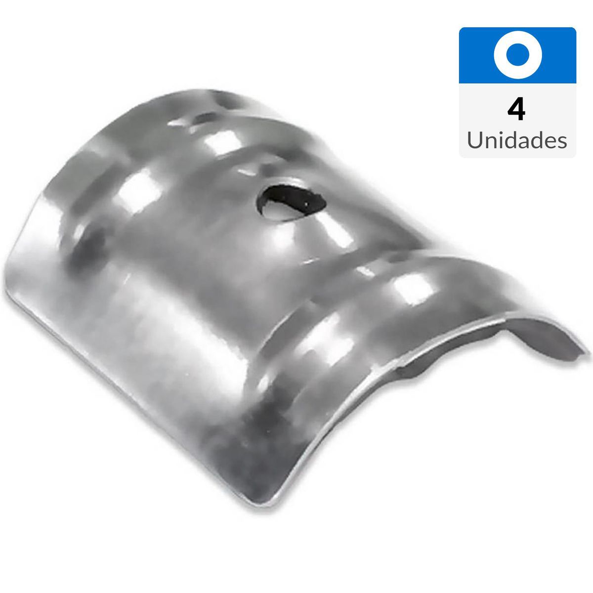 MAMUT - Golilla curva acero y epdm 6.5 zinc 4 unid