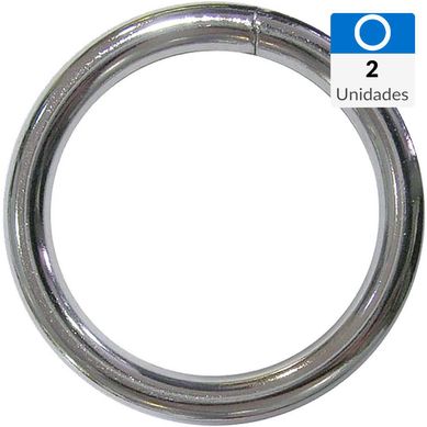 Argolla M4 x 40 mm zincada 2 unid