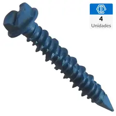 MAMUT - Tornillo Cabeza Hexagonal Concreto 3/4 mm 3/16 " 4 Unidades
