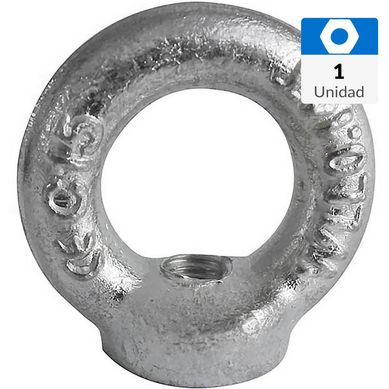Tuerca ojo elevacion hilo interior M12 x 30 mm zincado 1 unid