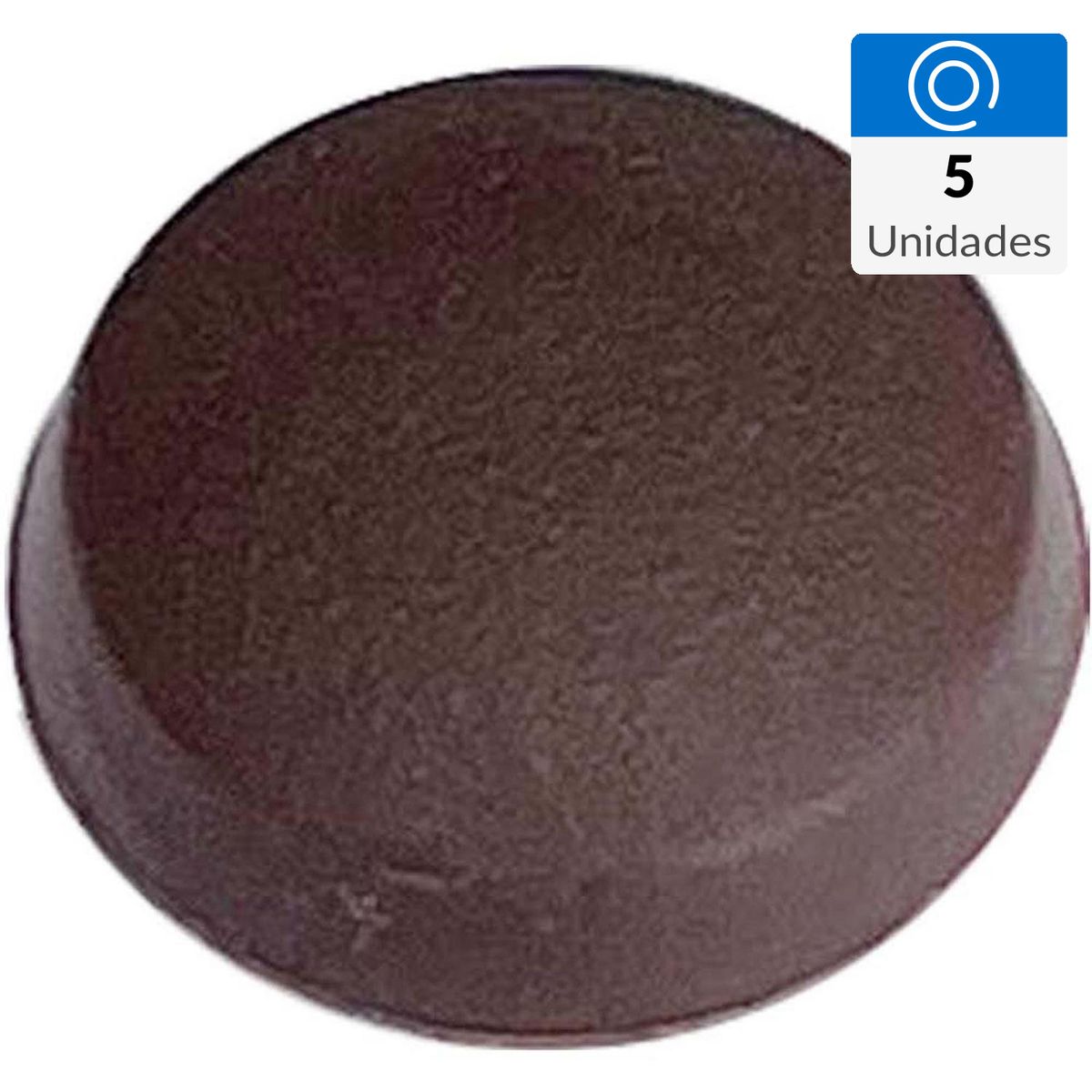 MAMUT - Tapon para tornillo hexagonal pvc 14.5 mm café 5 unid