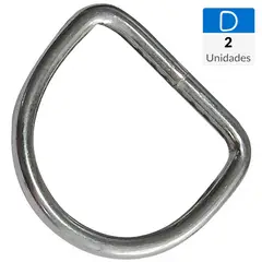 MAMUT - Media argolla tipo d M5 x 40 mm zincada 2 unid