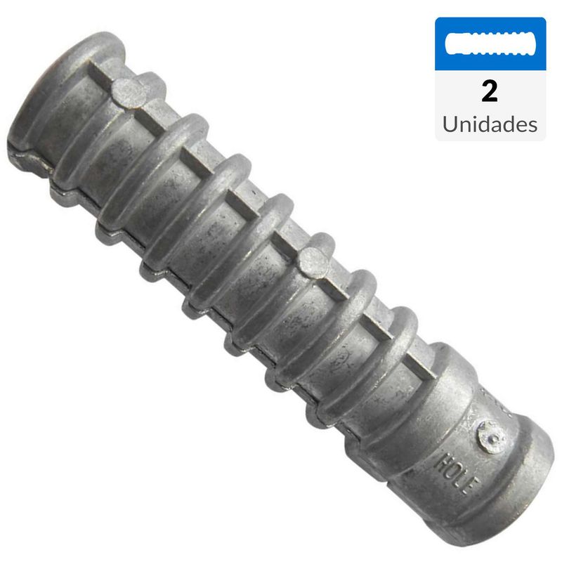 MAMUT - Taco anclaje zamac 1/4 x 1 1/2  2 unid