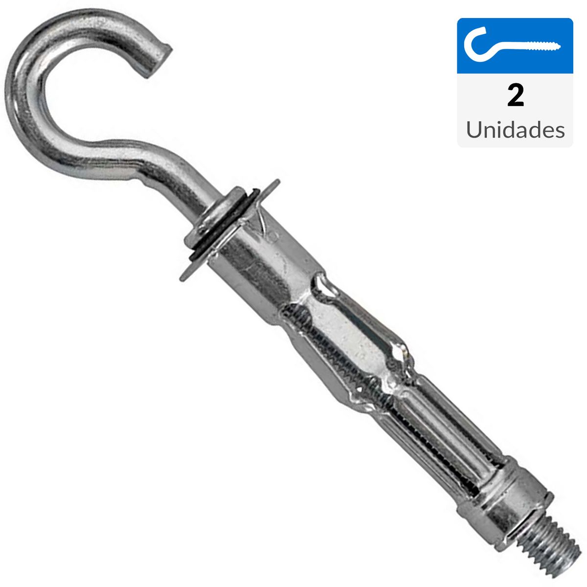 MAMUT - Anclaje pared hueca con gancho tipo "C" M5 x 45 mm zincado 2 unid