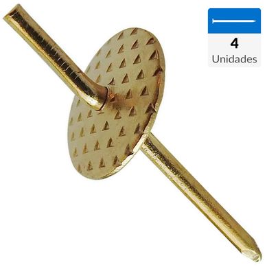 Colgador con clavo capacidad 18 kilos 4 unid