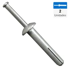 MAMUT - Taco golpe zamac 1/4 x 2" zincado 2 unid