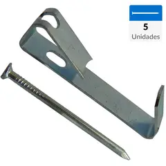 MAMUT - Soporte simple M7 x 37 mm capacidad 9,0 kilos 5 unid