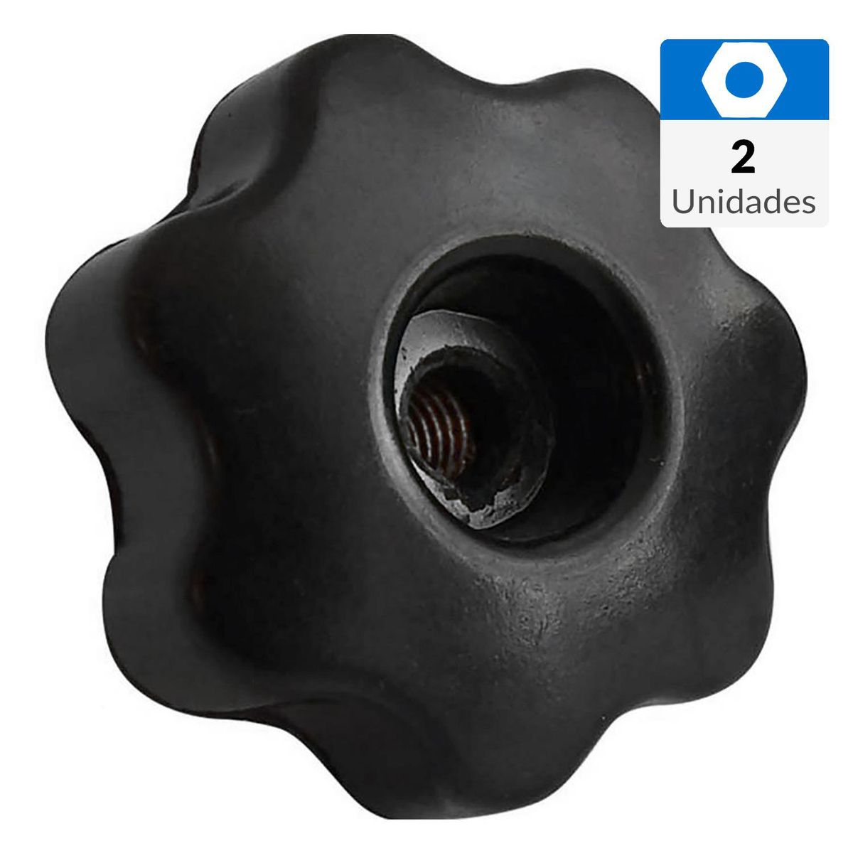 MAMUT - Tuerca apriete estrella M4 x 19 mm 2 unid