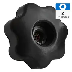 MAMUT - Tuerca apriete estrella M4 x 19 mm 2 unid