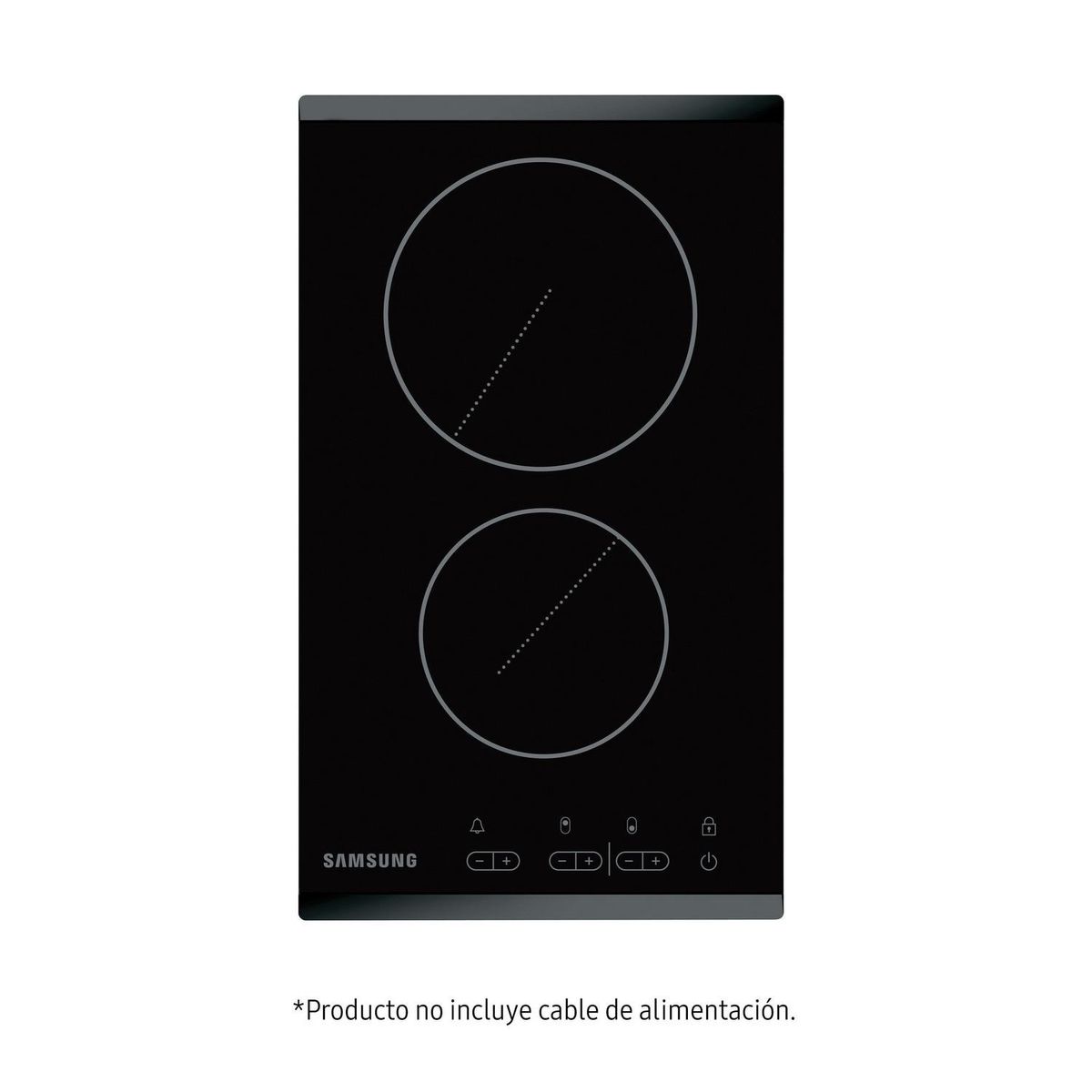 SAMSUNG - Encimera Vitrocerámica 2 Platos Negro CTR432NB02/ZS