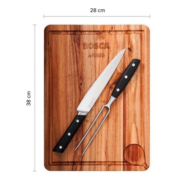 Imagen 2 del producto Set Tabla Para Asado Con Cuchillo Y Pincho Inoxidable