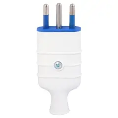 GEWISS - Enchufe macho volante 2p+t 10 A Blanco
