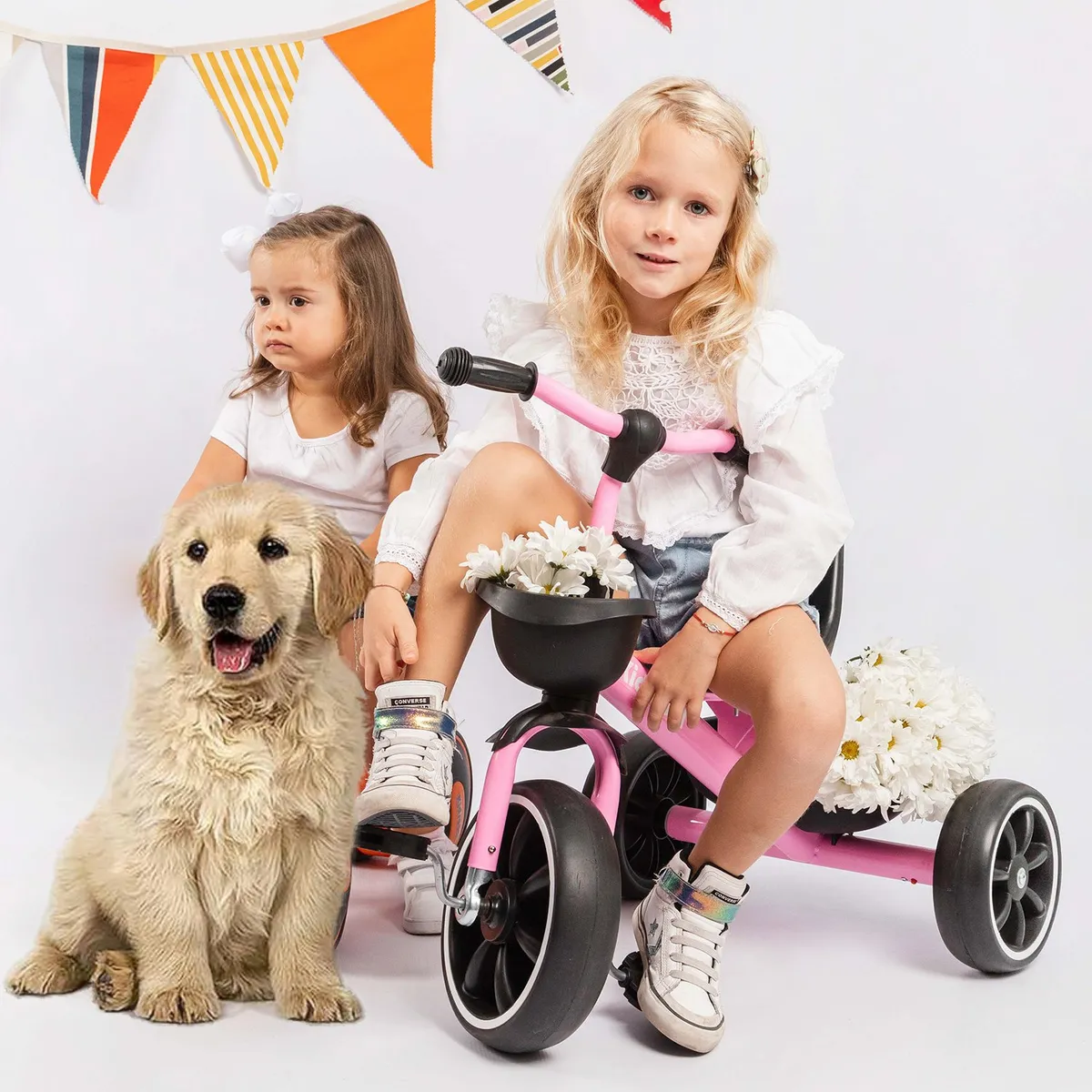 KIDSCOOL - Triciclo Classic New Rosado Desde 18 meses