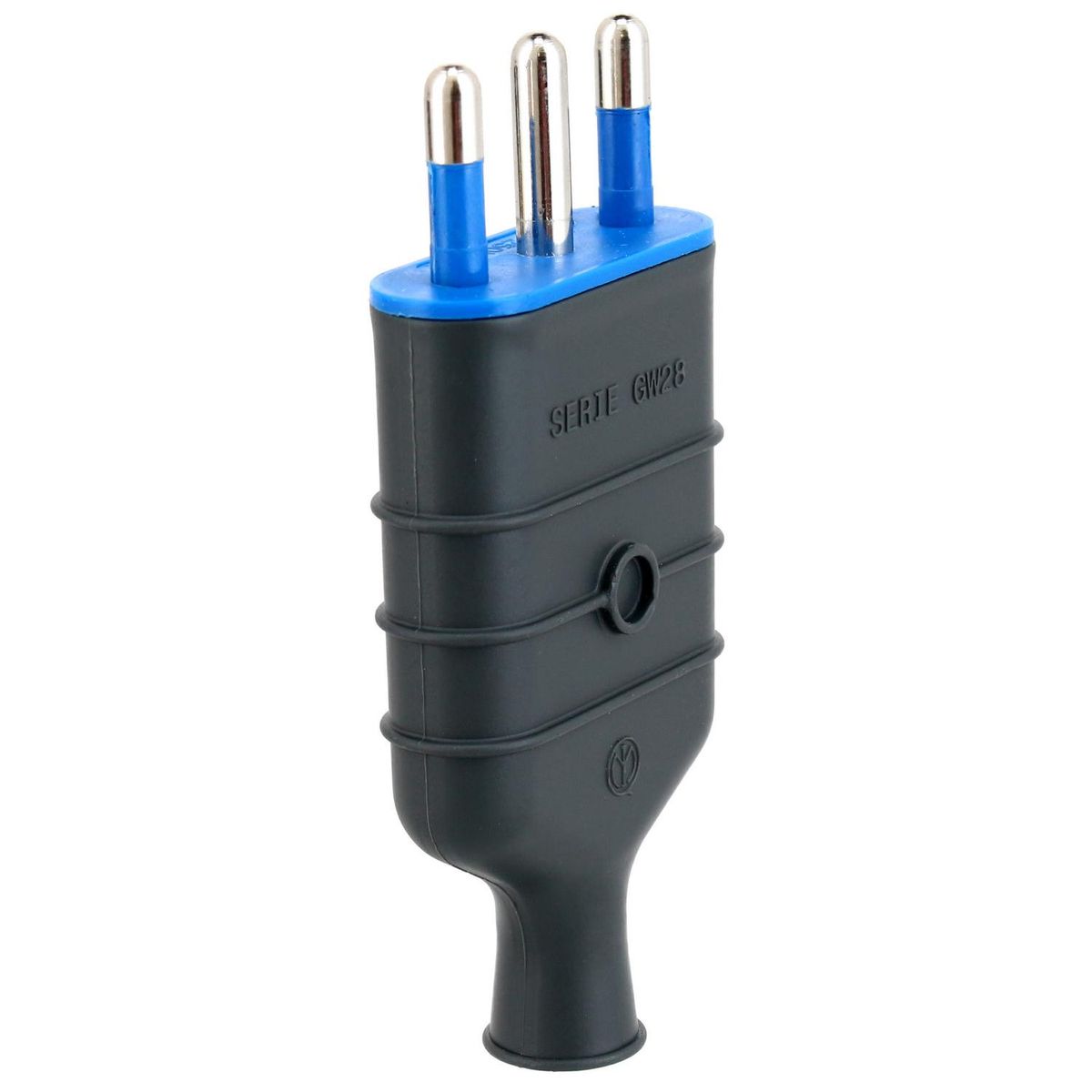 Enchufe macho volante 2p+t 16 A Negro, marca GEWISS - Foto 2