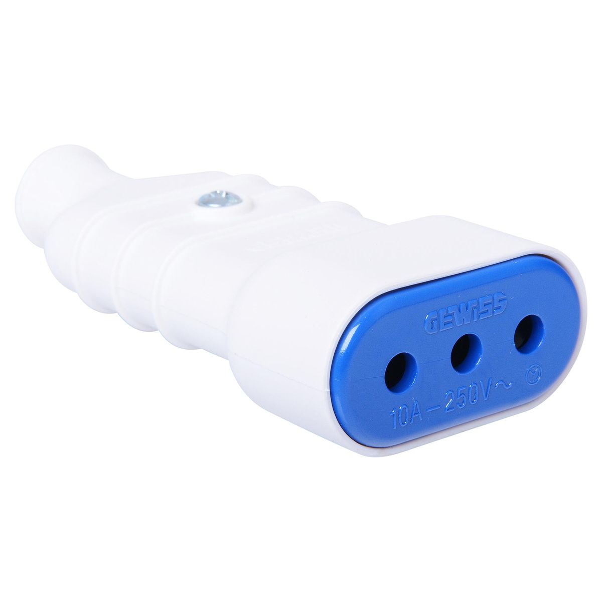 GEWISS - Enchufe hembra volante 2p+t 10 A Blanco