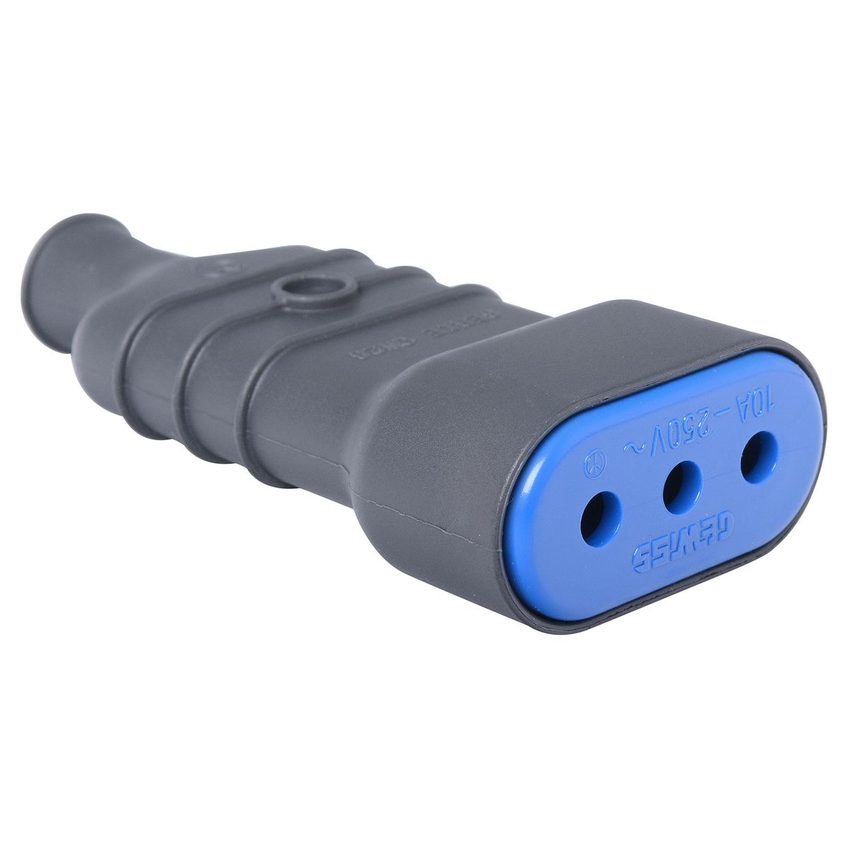 GEWISS - Enchufe hembra volante 2p+t 10 A Negro