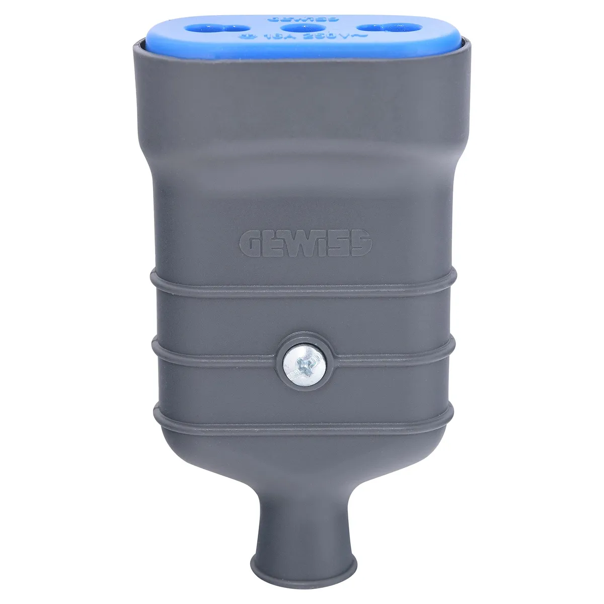 GEWISS - Enchufe hembra volante 2p+t 10 a 16 A Negro