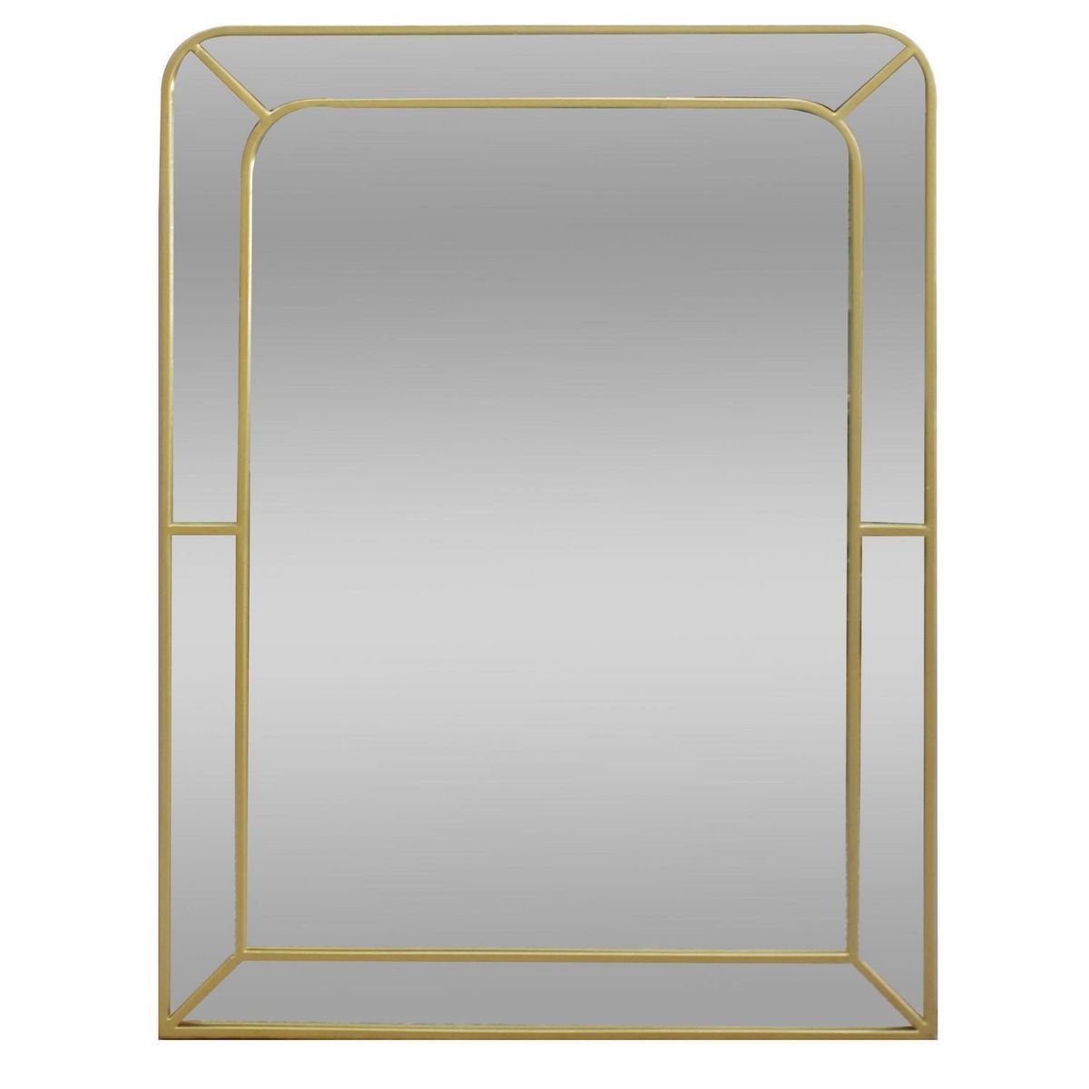 RONDA - Espejo rectangular dorado 60x80 cm