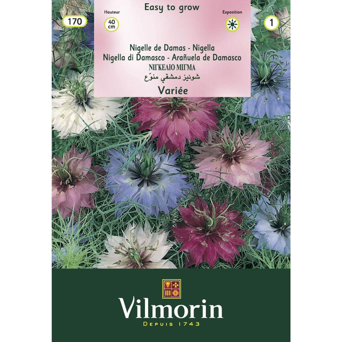 VILMORIN - Semilla Flor Nigela 3 gr Sachet