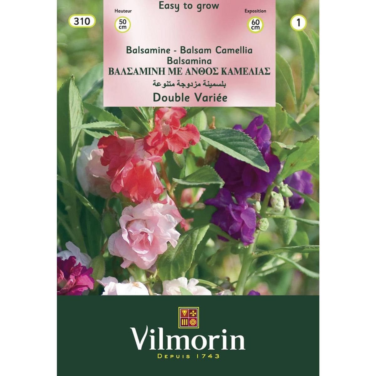 VILMORIN - Semilla Flor Balsamina 1.5 gr Sachet