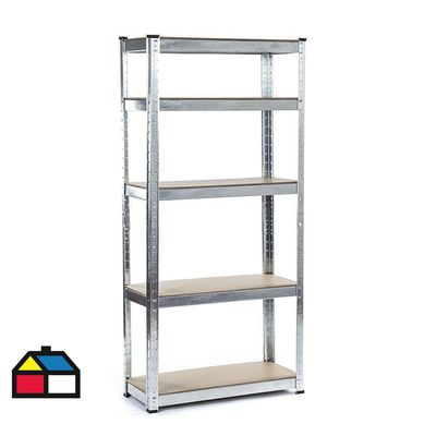 Estante 5 Nivel(es) 70x150x30 cm Gris