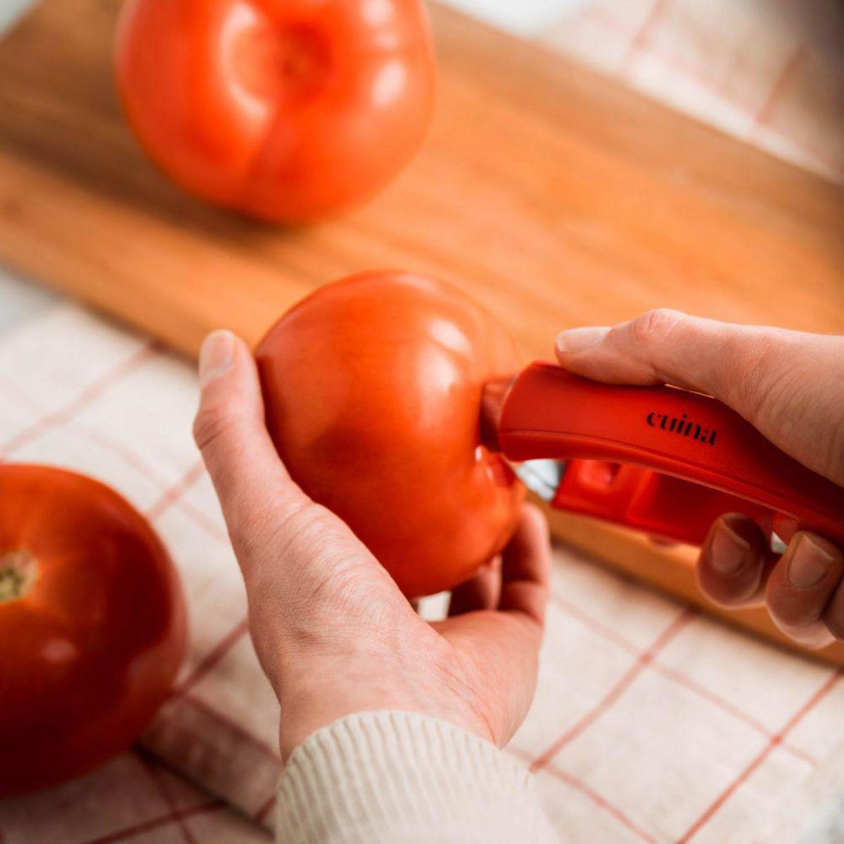 CUINA - Desgarrador de Tomate Cuina y para Cocina Rojo