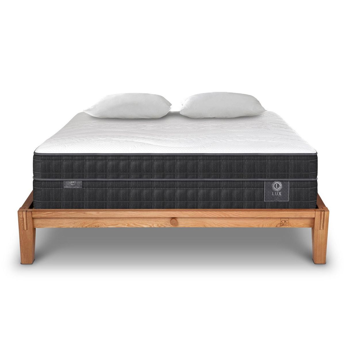 CIC - Cama King Europea Oak Lux Gris Oscuro
