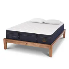 CIC - Cama Oak Grand Premium King Azul