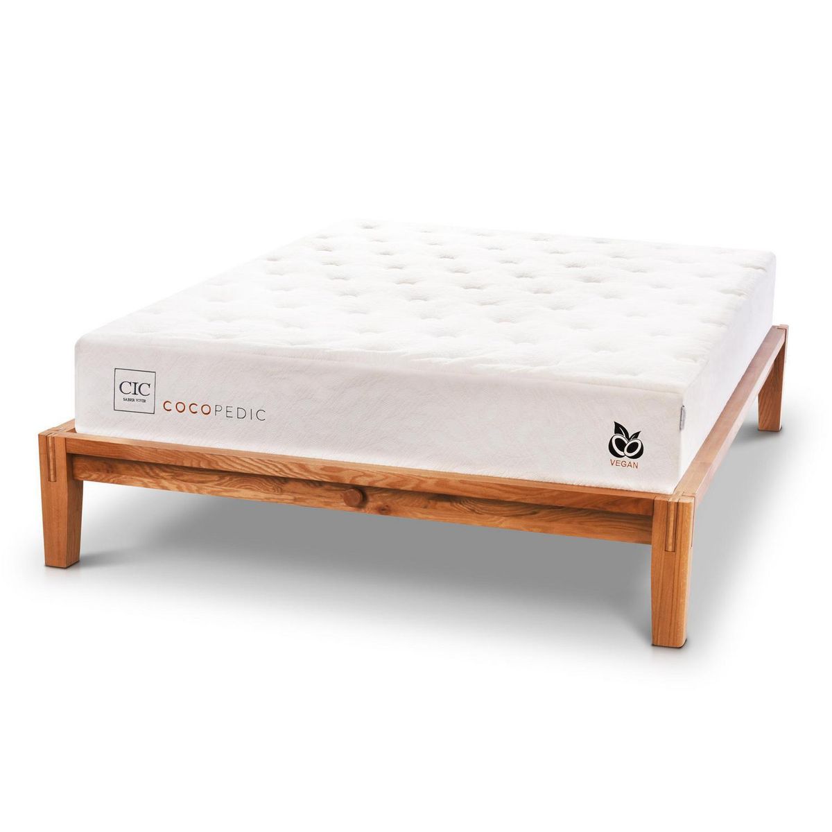 CIC - Cama 2 plazas Europea Oak Cocopedic Blanco