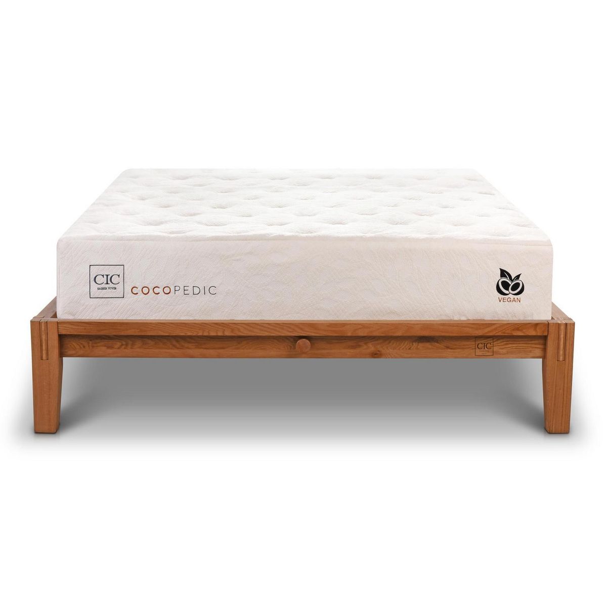 CIC - Cama 2 plazas Europea Oak Cocopedic Blanco
