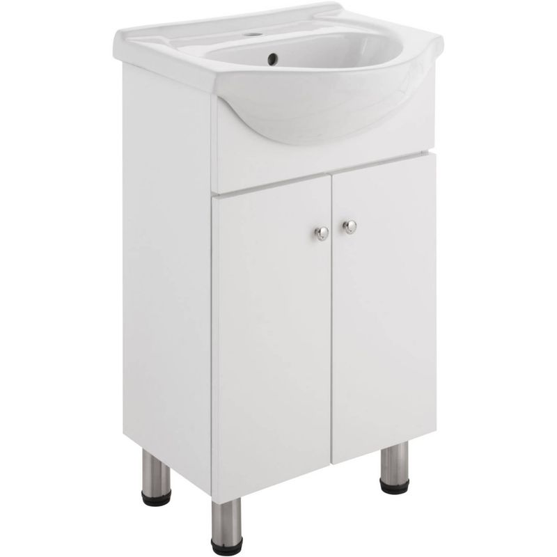 DUSCHY - Combo mueble baño blanco 50x82x43 grifería EKO