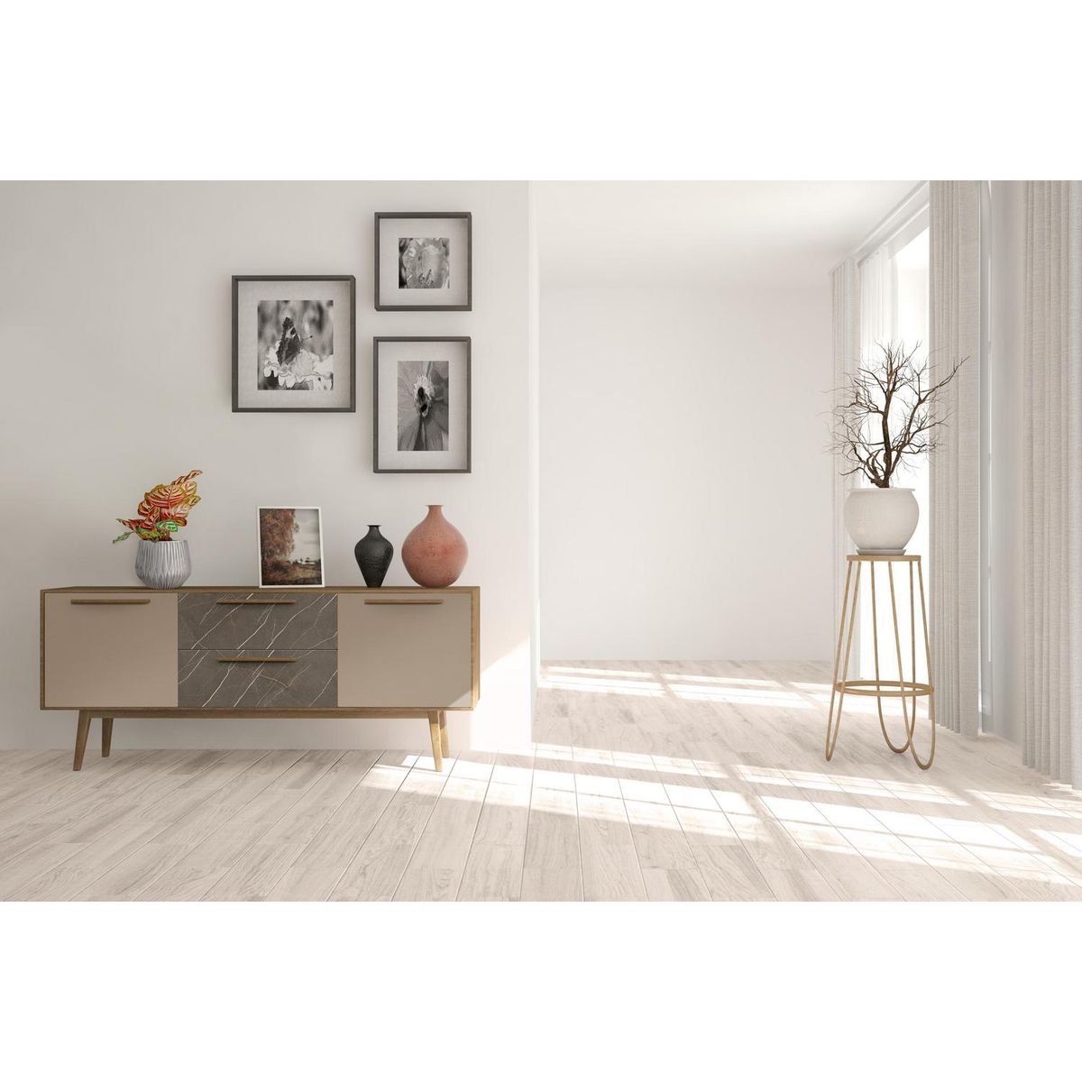 VESTO - Melamina Taupe 15 mm 183x250 cm